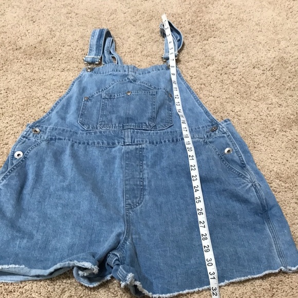 Rag and bone large denim overalls/ romper. - Picture 7 of 8